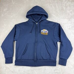 Vintage Camber Hoodie Mens L Navy Full Zip Thermal Lined Heavyweight Union USA